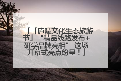 「庐陵文化生态旅游节」“精品线路发布+研学品牌亮相” 这场开幕式亮点纷呈！