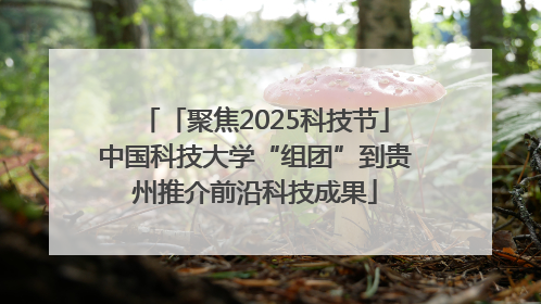 「聚焦2025科技节」中国科技大学“组团”到贵州推介前沿科技成果