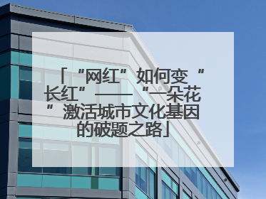“网红”如何变“长红”——“一朵花”激活城市文化基因的破题之路