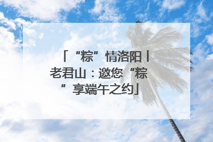 “粽”情洛阳丨老君山：邀您“粽”享端午之约