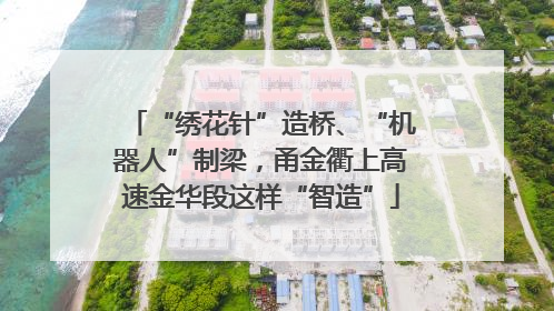 “绣花针”造桥、“机器人”制梁，甬金衢上高速金华段这样“智造”