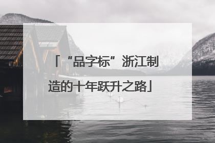 “品字标”浙江制造的十年跃升之路