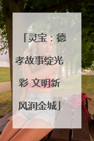 灵宝：德孝故事绽光彩 文明新风润金城