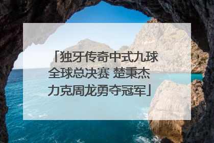 独牙传奇中式九球全球总决赛 楚秉杰力克周龙勇夺冠军