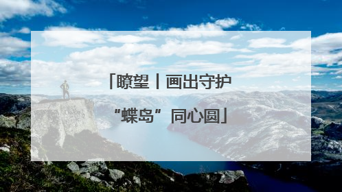 瞭望丨画出守护“蝶岛”同心圆