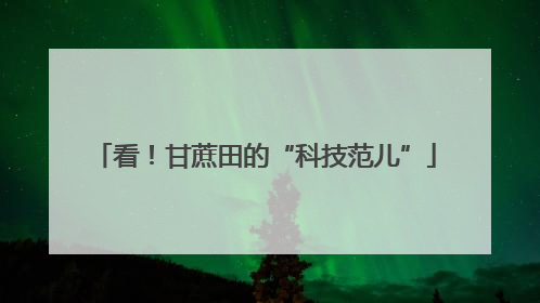 看！甘蔗田的“科技范儿”