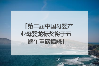 第二届中国母婴产业母婴龙标奖将于五端午重磅揭晓