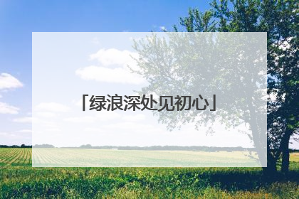 绿浪深处见初心