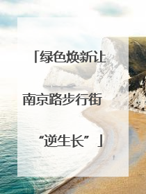 绿色焕新让南京路步行街“逆生长”