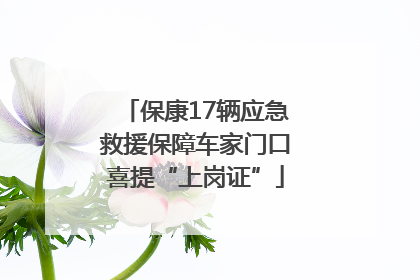 保康17辆应急救援保障车家门口喜提“上岗证”