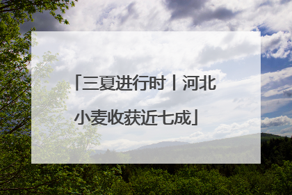 三夏进行时丨河北小麦收获近七成