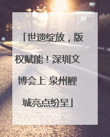 世遗绽放，版权赋能！深圳文博会上 泉州鲤城亮点纷呈