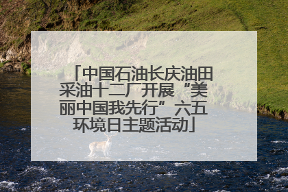 中国石油长庆油田采油十二厂开展“美丽中国我先行”六五环境日主题活动