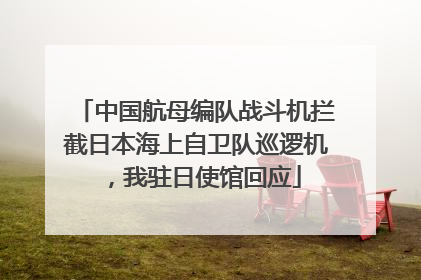 中国航母编队战斗机拦截日本海上自卫队巡逻机，我驻日使馆回应