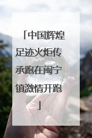 中国辉煌足迹火炬传承跑在闽宁镇激情开跑