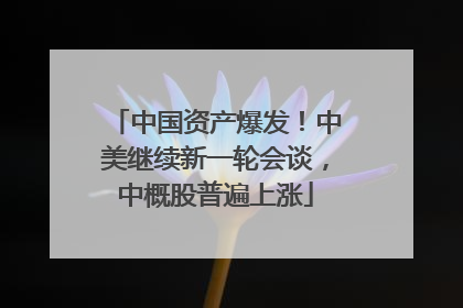 中国资产爆发！中美继续新一轮会谈，中概股普遍上涨