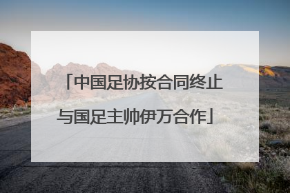 中国足协按合同终止与国足主帅伊万合作