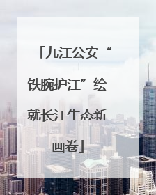 九江公安“铁腕护江”绘就长江生态新画卷