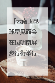 云南玉昆球星见面会在昆明南屏步行街举行
