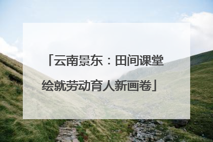 云南景东：田间课堂绘就劳动育人新画卷