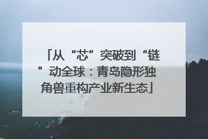 从“芯”突破到“链”动全球：青岛隐形独角兽重构产业新生态