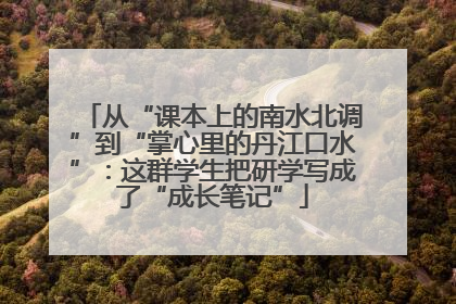 从“课本上的南水北调”到“掌心里的丹江口水”：这群学生把研学写成了“成长笔记”