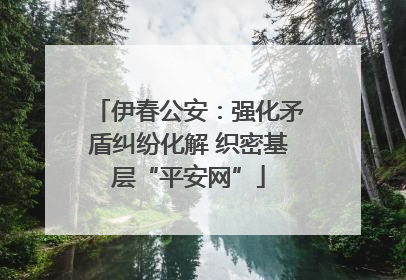 伊春公安：强化矛盾纠纷化解 织密基层“平安网”