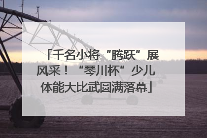 千名小将“腾跃”展风采！“琴川杯”少儿体能大比武圆满落幕