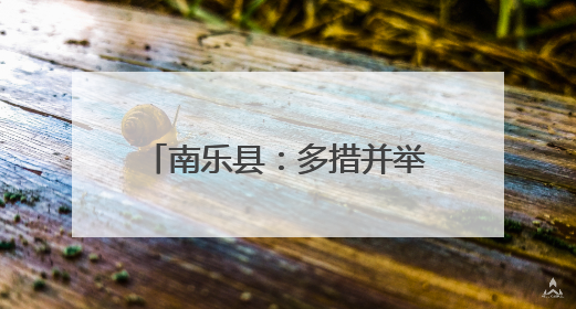 南乐县：多措并举备战“三夏” 筑牢粮食安全防线