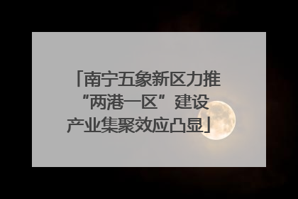南宁五象新区力推“两港一区”建设 产业集聚效应凸显