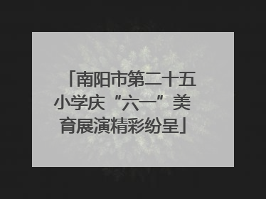 南阳市第二十五小学庆“六一”美育展演精彩纷呈