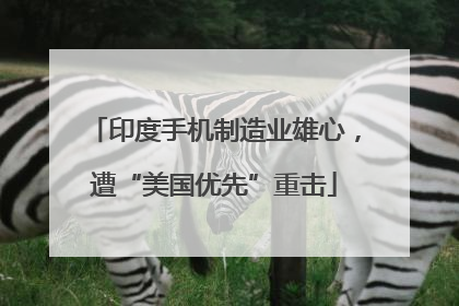 印度手机制造业雄心，遭“美国优先”重击