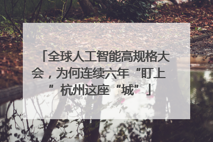 全球人工智能高规格大会，为何连续六年“盯上”杭州这座“城”