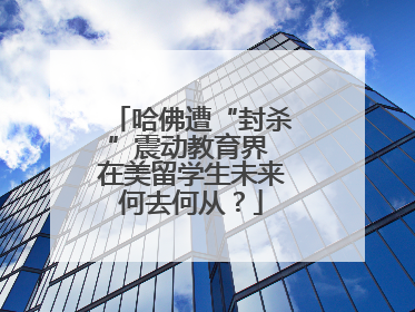哈佛遭“封杀”震动教育界 在美留学生未来何去何从？