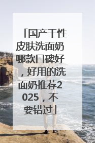 国产干性皮肤洗面奶哪款口碑好，好用的洗面奶推荐2025，不要错过