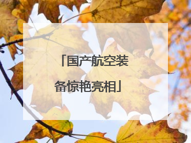 国产航空装备惊艳亮相