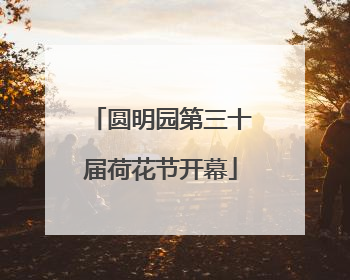 圆明园第三十届荷花节开幕