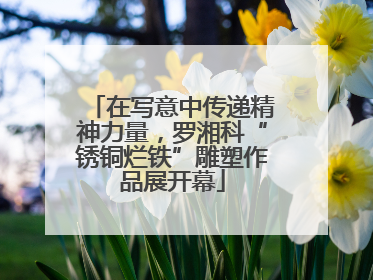 在写意中传递精神力量，罗湘科“锈铜烂铁”雕塑作品展开幕