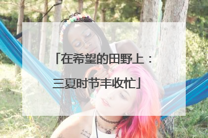 在希望的田野上：三夏时节丰收忙