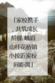 家校携手，共筑成长阶梯 峨眉山桂花桥镇小拉近家校间距离