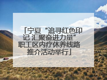 宁夏“追寻红色印记 汇聚奋进力量”职工区内疗休养线路推介活动举行