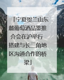 宁夏贺兰山东麓葡萄酒品鉴推介会在沪举行 搭建与长三角地区沟通合作的桥梁