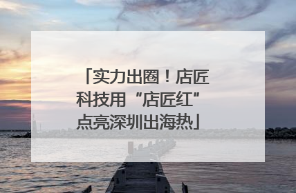 实力出圈！店匠科技用“店匠红”点亮深圳出海热
