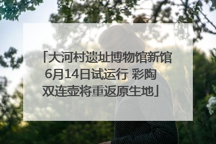 大河村遗址博物馆新馆6月14日试运行 彩陶双连壶将重返原生地
