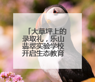 大草坪上的录取礼，乐山翡翠实验学校开启生态教育沉浸之旅