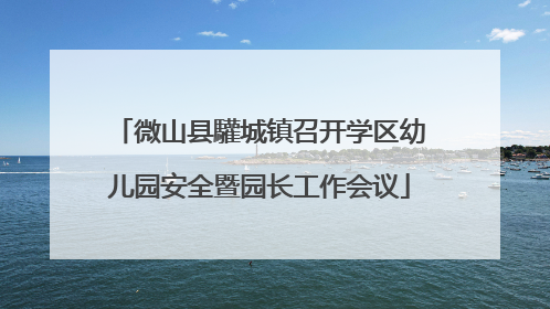微山县驩城镇召开学区幼儿园安全暨园长工作会议