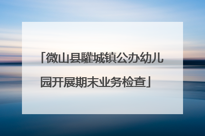 微山县驩城镇公办幼儿园开展期末业务检查