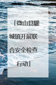 微山县驩城镇开展联合安全检查行动
