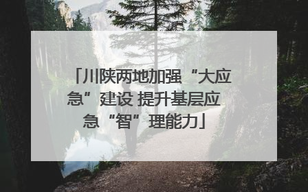 川陕两地加强“大应急”建设 提升基层应急“智”理能力