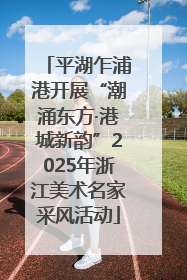 平湖乍浦港开展“潮涌东方·港城新韵”2025年浙江美术名家采风活动
